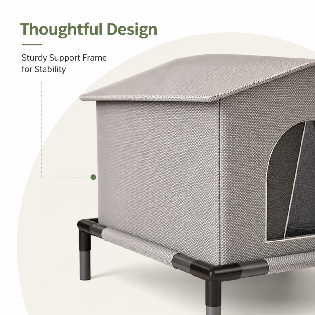 Petmarlow Waterproof Plush Insulated Pet Cave (Foldable & Washable) – view 8