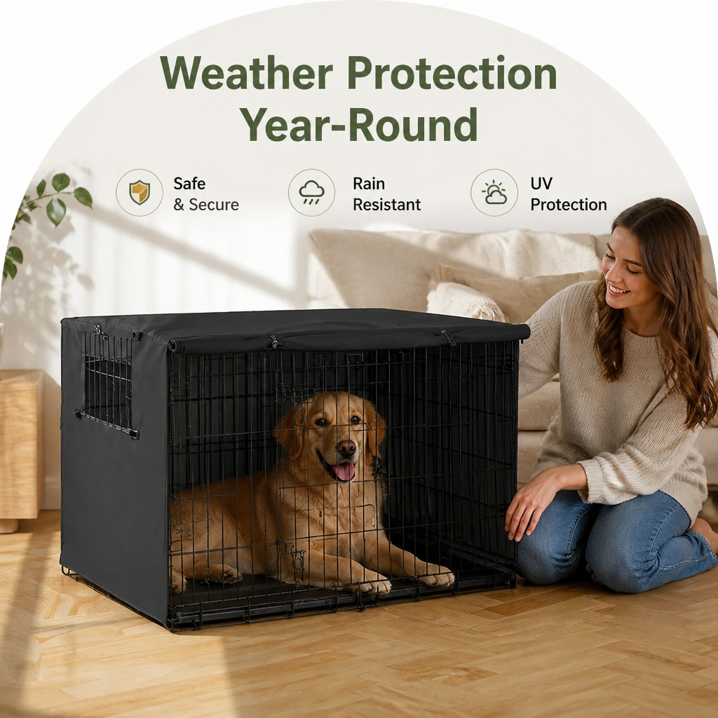 Petmarlow Weatherproof Oxford Fabric & Mesh Windows Crate Cover – view 7