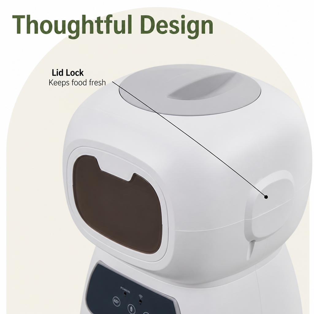 Petmarlow WiFi App-Controlled & Portion-Control Automatic Pet Feeder (Removable Hopper) – view 18