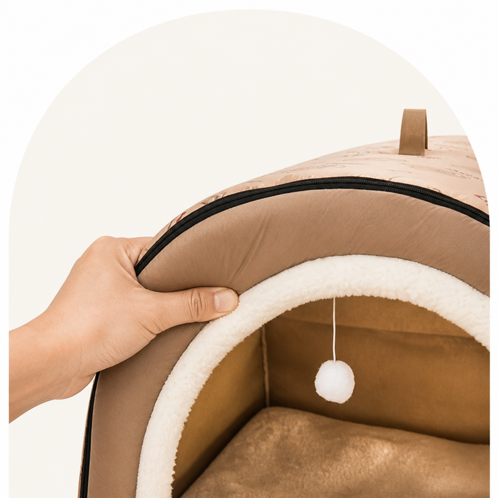 Petmarlow Winter-Warm Plush & Washable Dog Bed – view 9