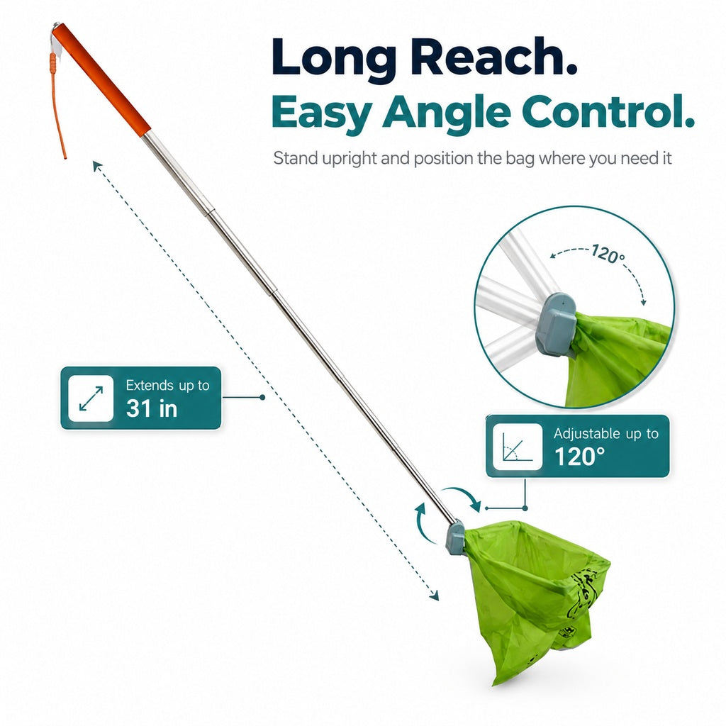 Foldable Telescopic No-Bend Dog Poop Catcher – view 7