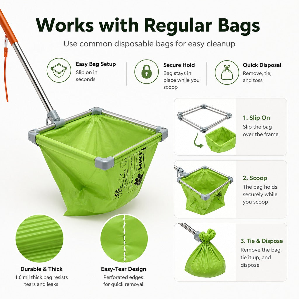 Foldable Telescopic No-Bend Dog Poop Catcher – view 9