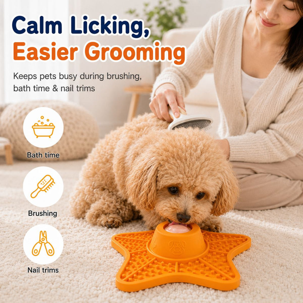 Food-Grade Silicone Rolling Ball Slow Feeder Lick Mat – view 7