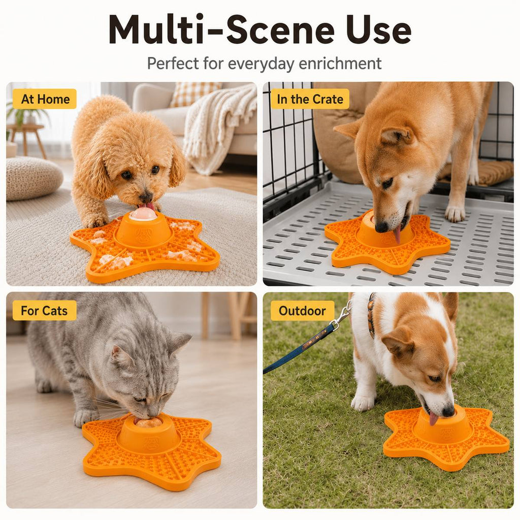 Food-Grade Silicone Rolling Ball Slow Feeder Lick Mat – view 9