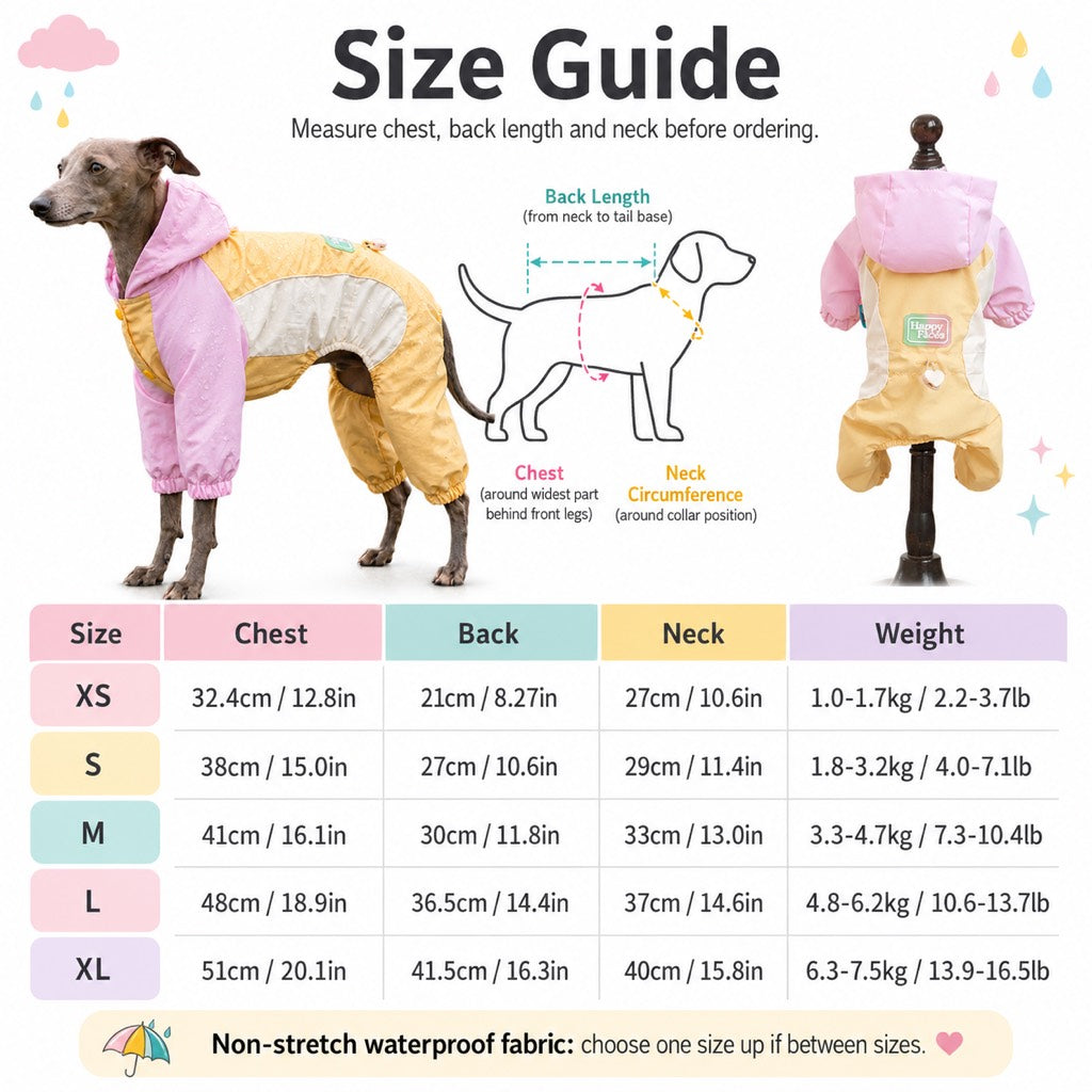 Full-Body Waterproof & Breathable Dog Rain Suit (Built-In Leash Ring) – view 11