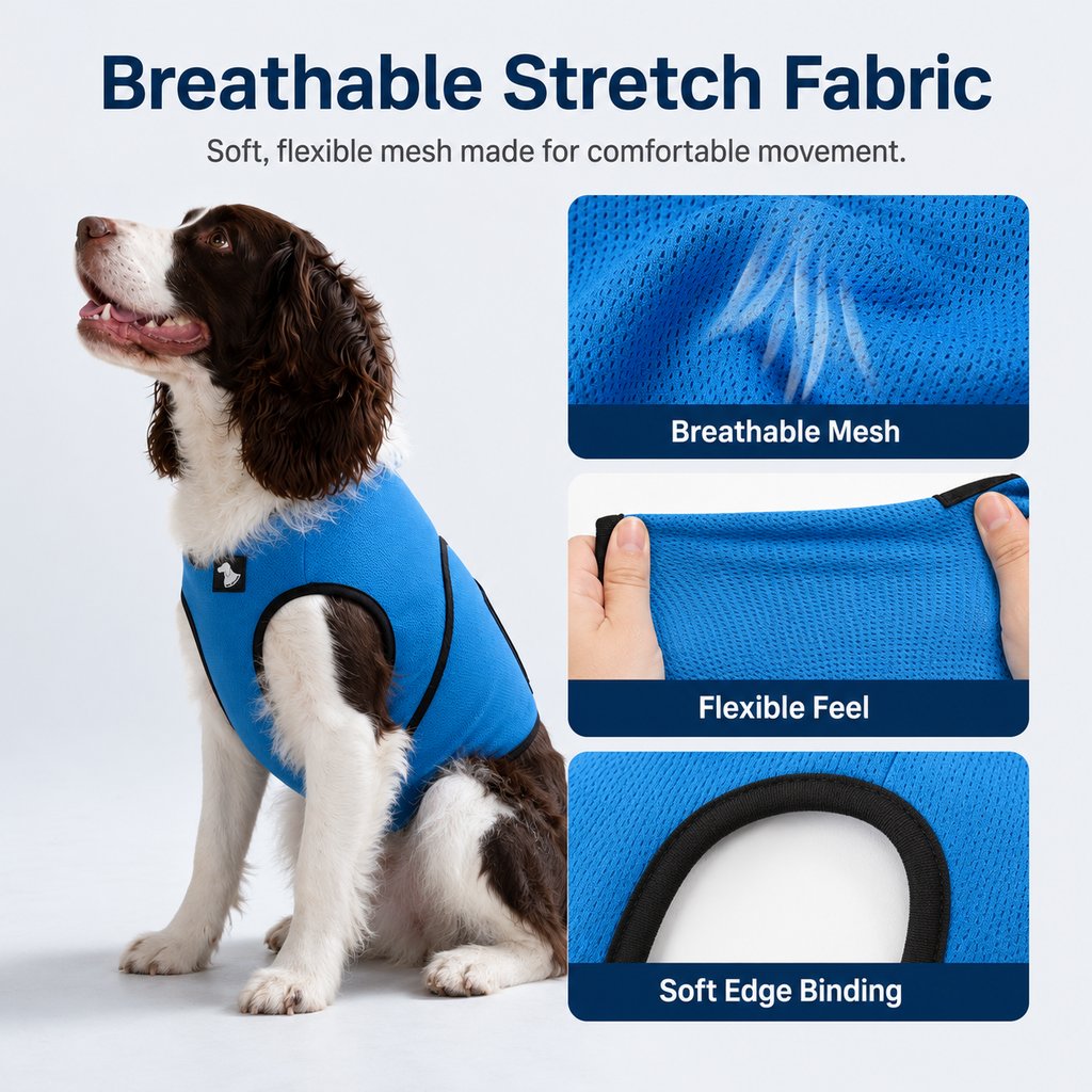 Hug-Like Adjustable Breathable Dog Comfort Wrap Vest – view 7