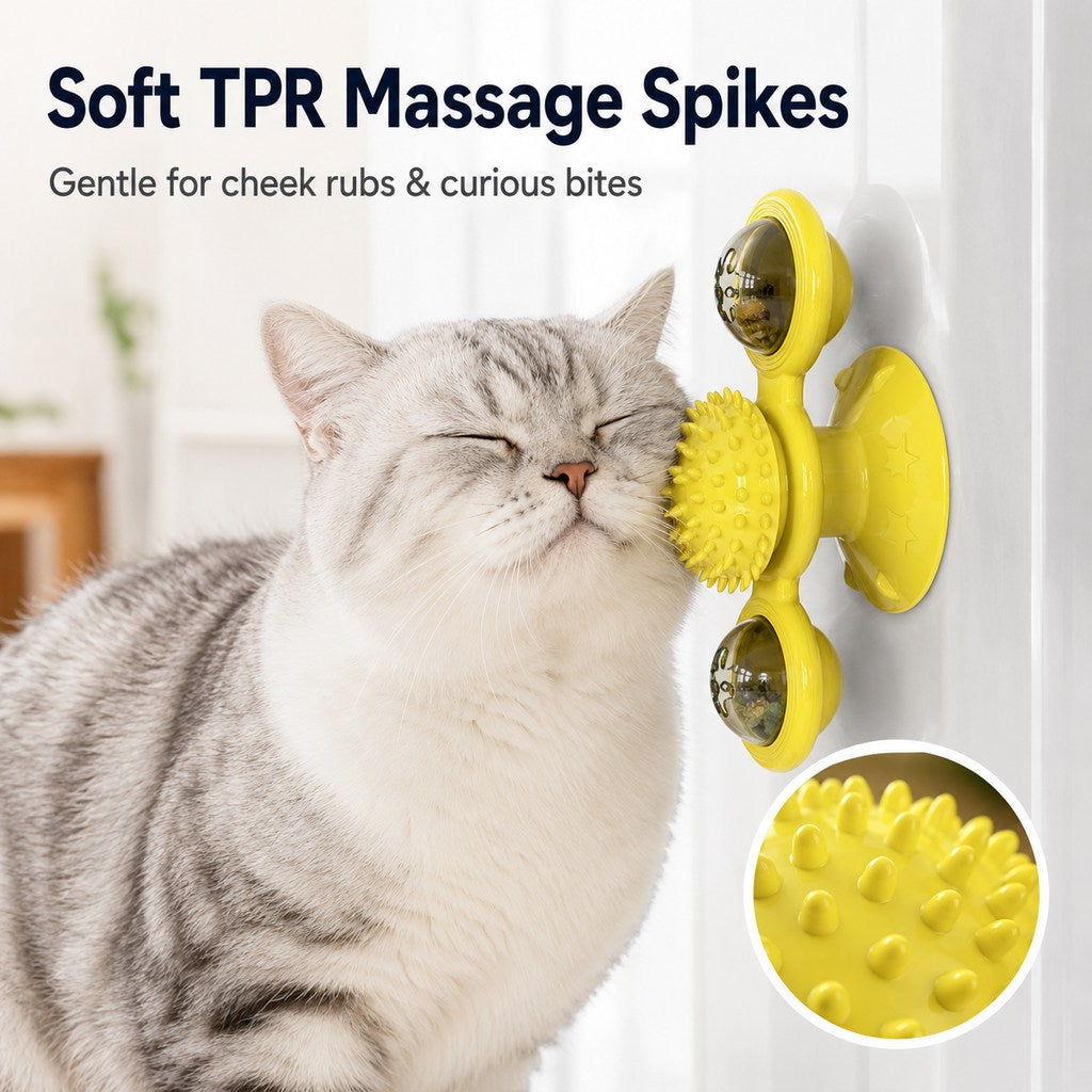 Light-Up 360° Spinning Cat Toy (Suction Cup & Catnip Balls) – view 10