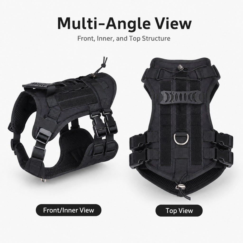 MOLLE-Ready Heavy-Duty Dog Harness (Breathable Mesh) – view 8