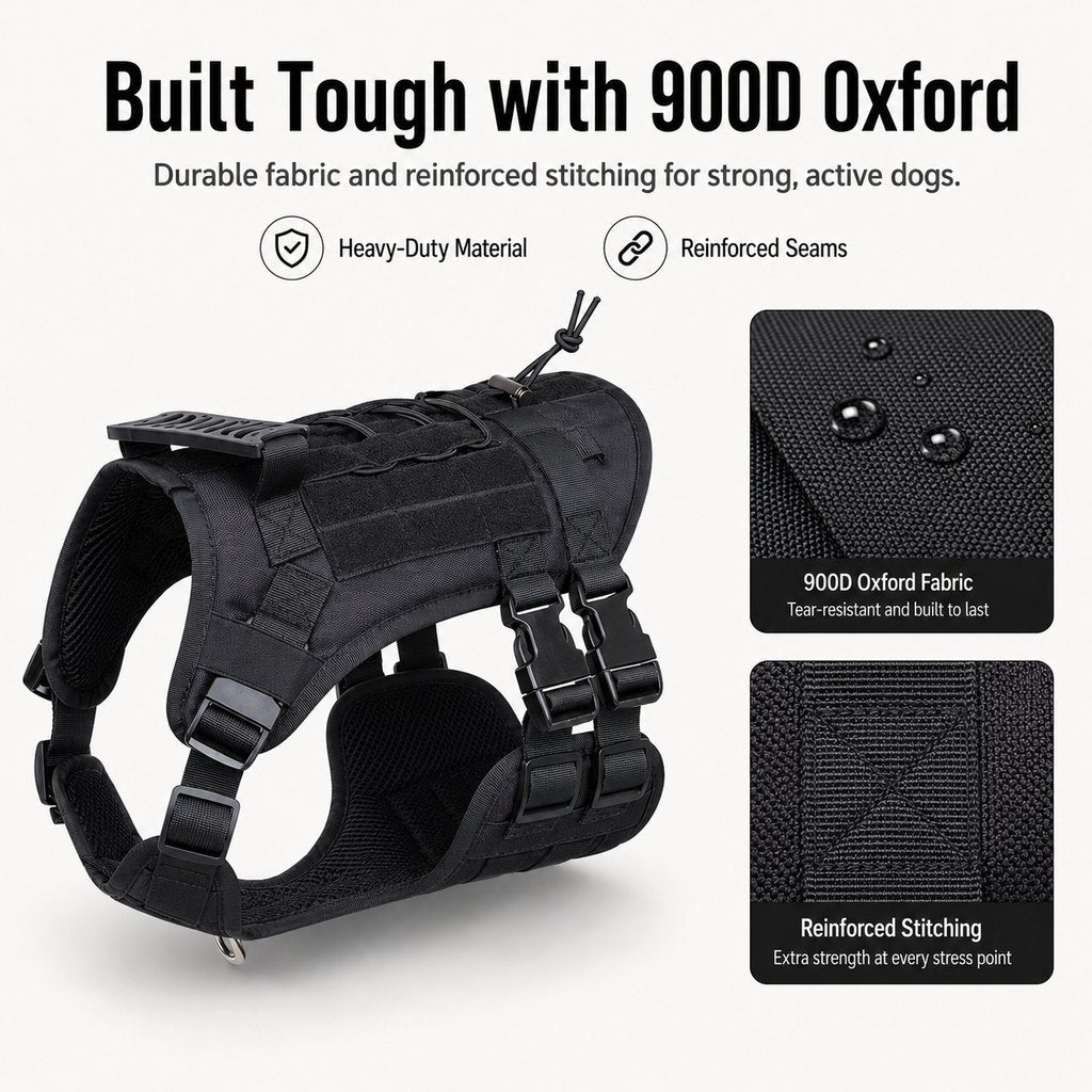 MOLLE-Ready Heavy-Duty Dog Harness (Breathable Mesh) – view 9