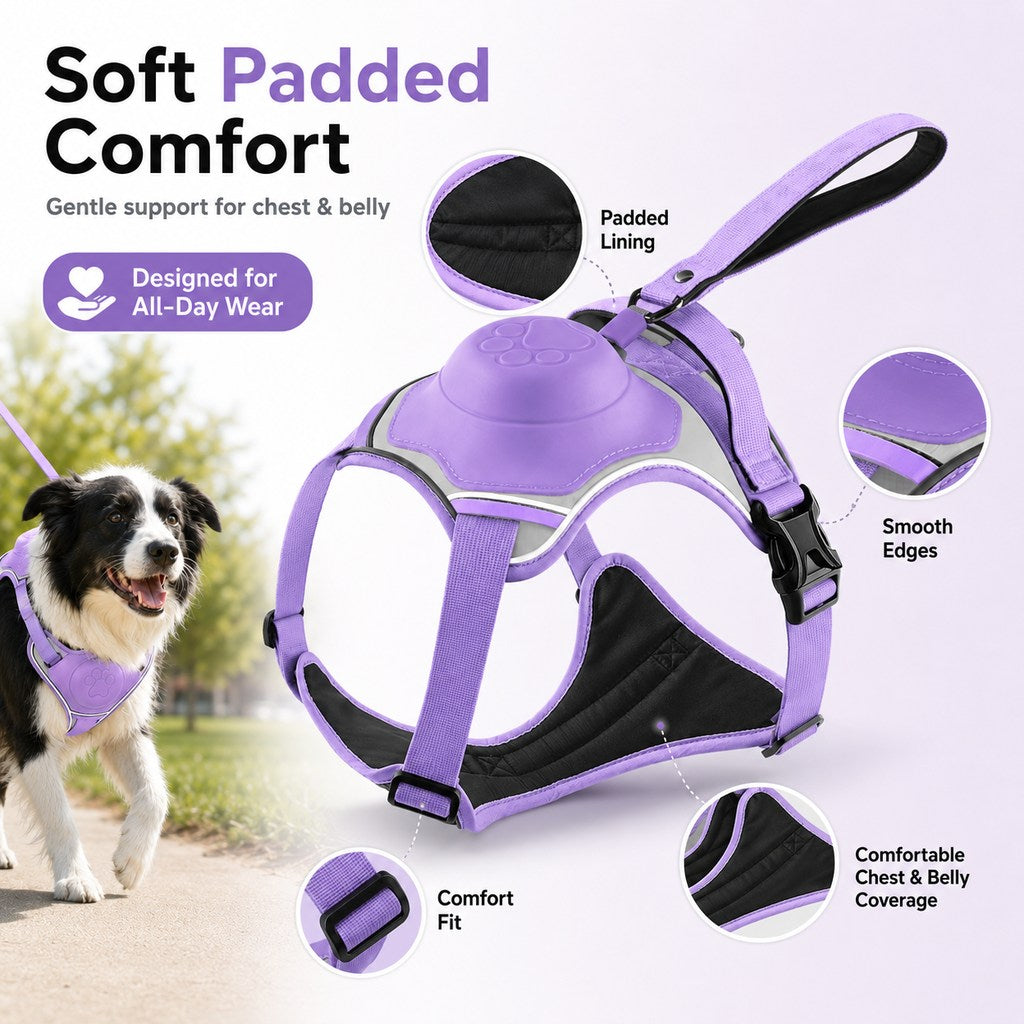 No-Pull Built-In Retractable Leash Dog Harness – view 8