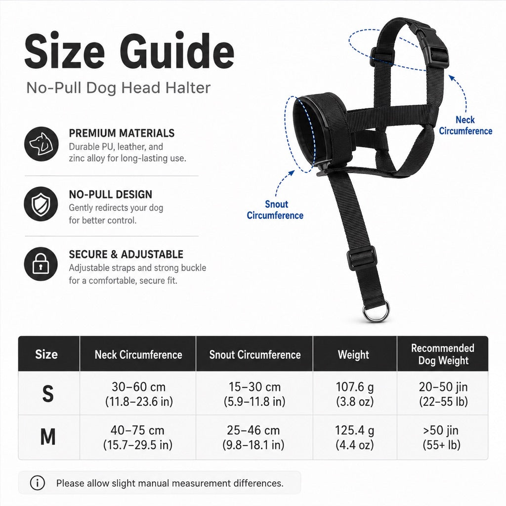 No-Pull Padded Adjustable Dog Head Halter – view 12