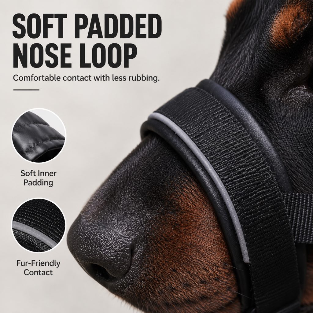 No-Pull Padded Adjustable Dog Head Halter – view 8