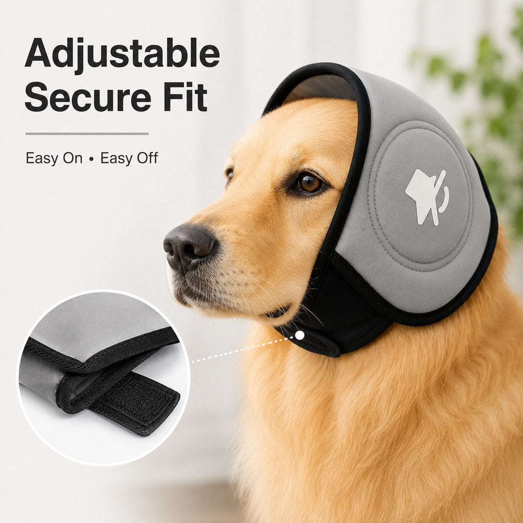 Noise-Reducing Soft Padded Dog Ear Muffs (Adjustable Fit) – view 7