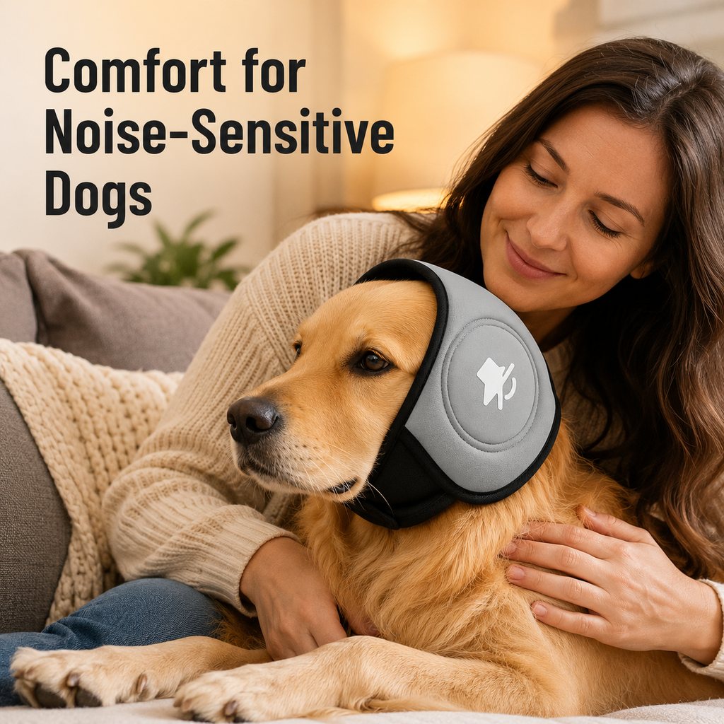 Noise-Reducing Soft Padded Dog Ear Muffs (Adjustable Fit) – view 9
