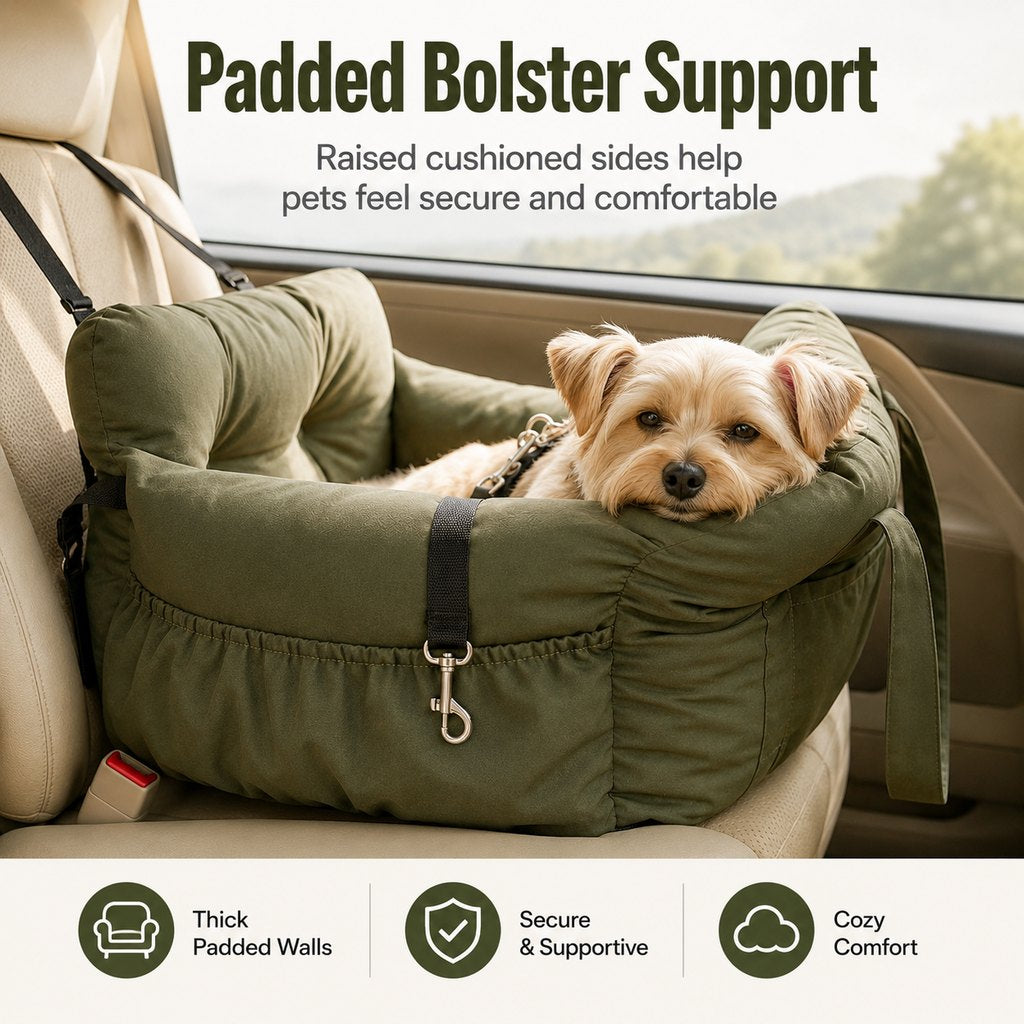 Padded Bolster Non-Slip Pet Car Seat – view 9
