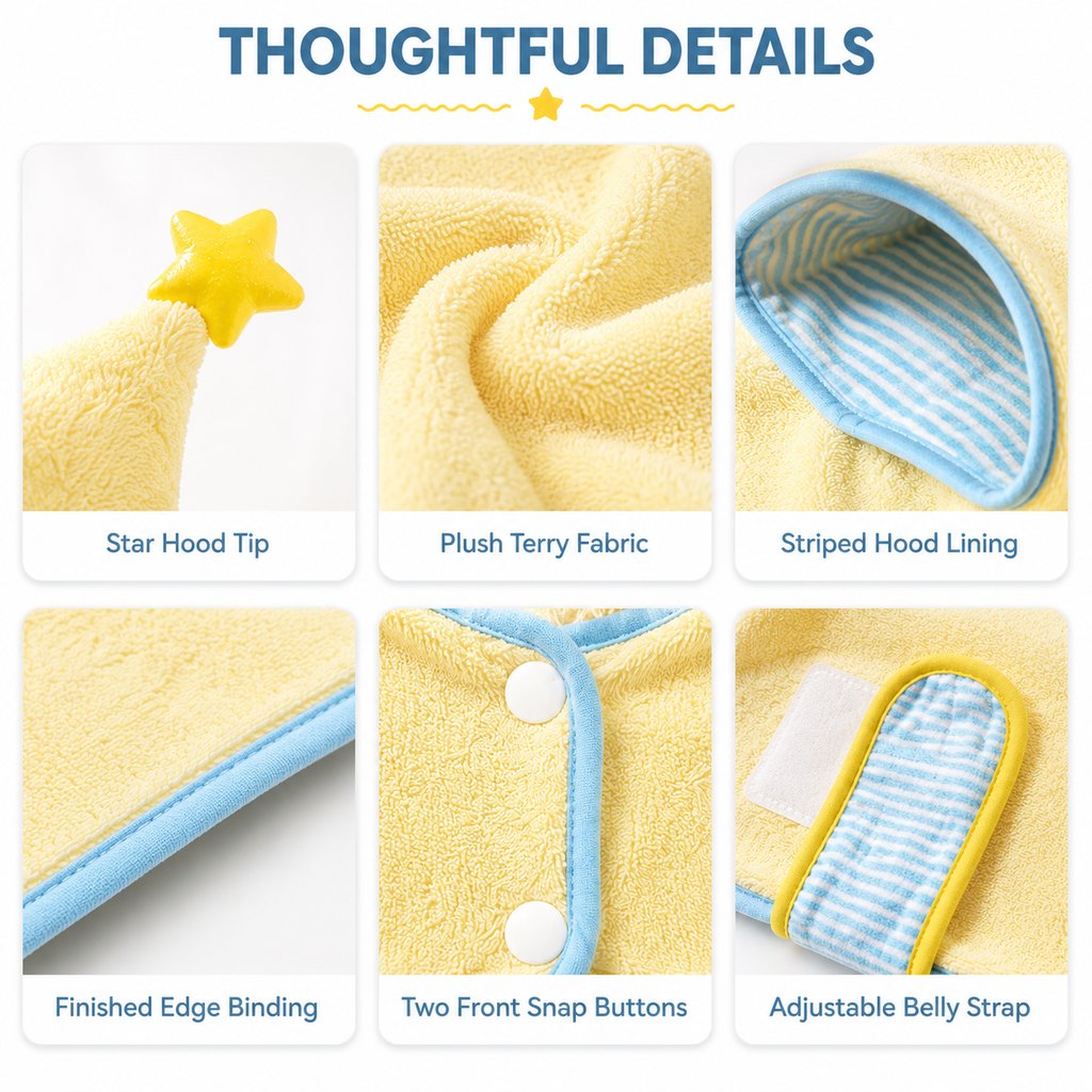 Quick-Dry Terry Hooded Pet Drying Robe – view 9