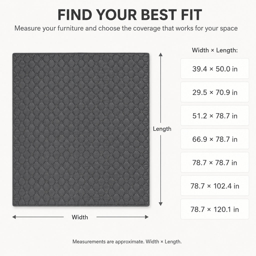 Quilted Waterproof Anti-Scratch Pet Sofa Protector – view 10