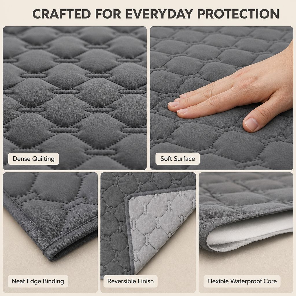Quilted Waterproof Anti-Scratch Pet Sofa Protector – view 8