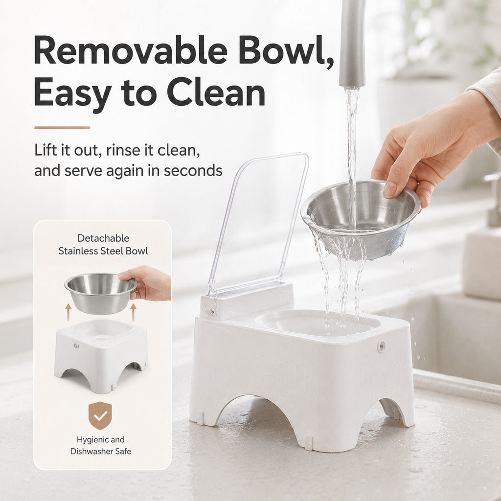 Rechargeable Infrared Auto-Opening Cat Bowl (Removable Bowl) – view 8