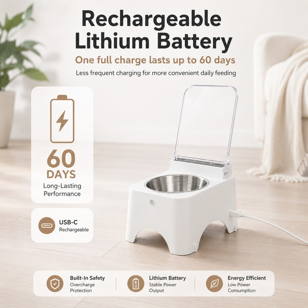 Rechargeable Infrared Auto-Opening Cat Bowl (Removable Bowl) – view 9