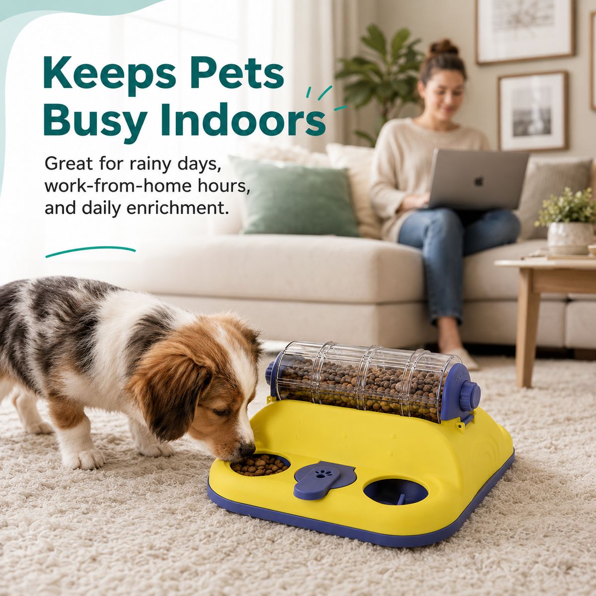 Rotating Slow-Feed Puzzle Feeder – view 7
