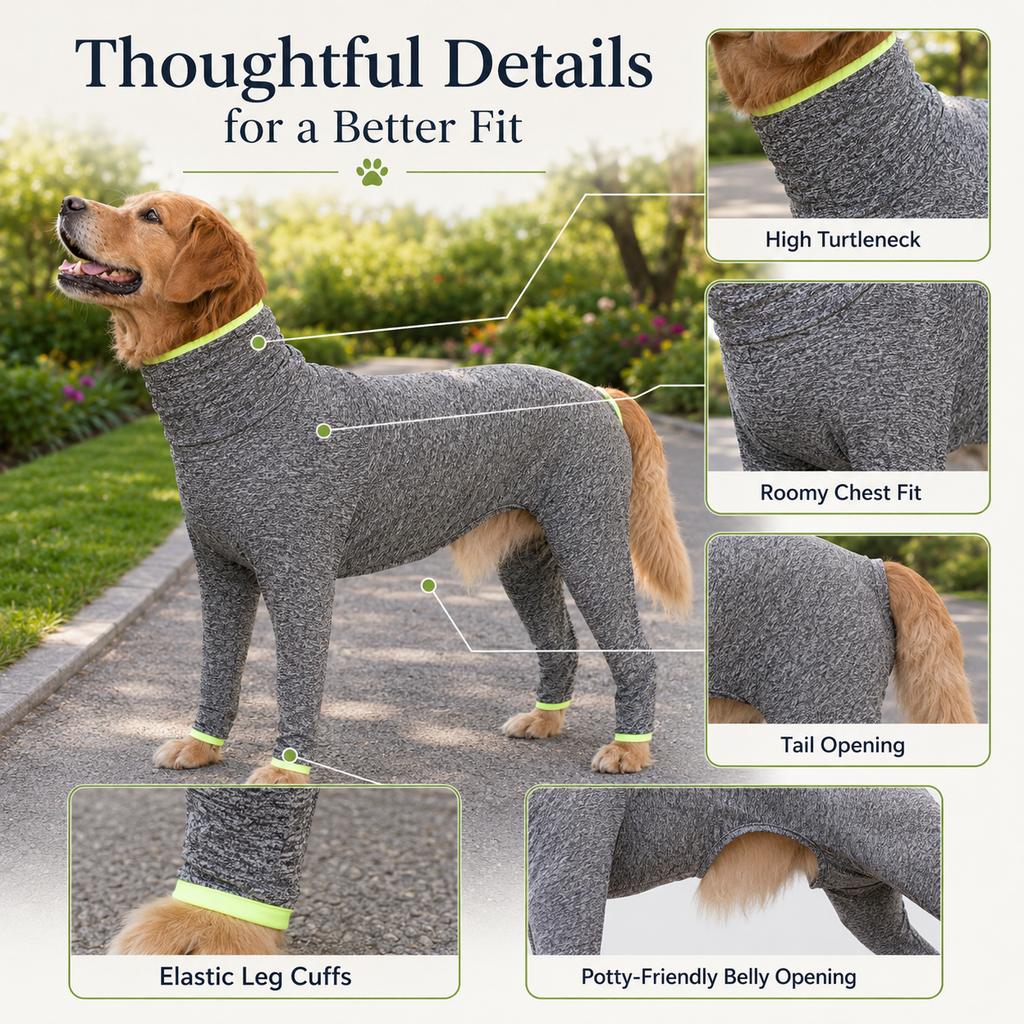 Shedding-Control Stretch Dog Full-Body Suit (Large Breed) – view 10