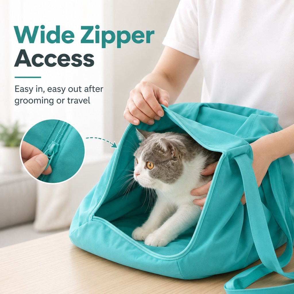 Soft Wrap Cat Grooming Carrier (Front Paw Openings) – view 7
