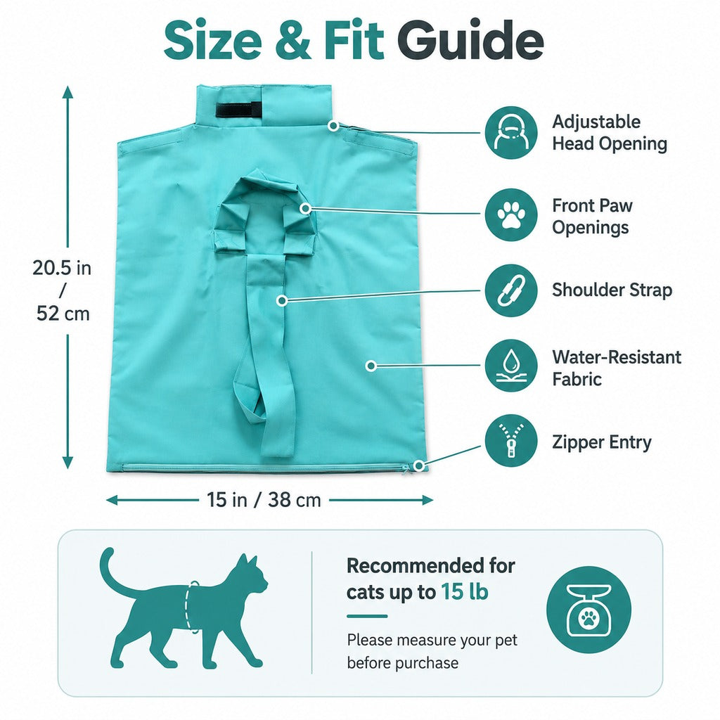 Soft Wrap Cat Grooming Carrier (Front Paw Openings) – view 9