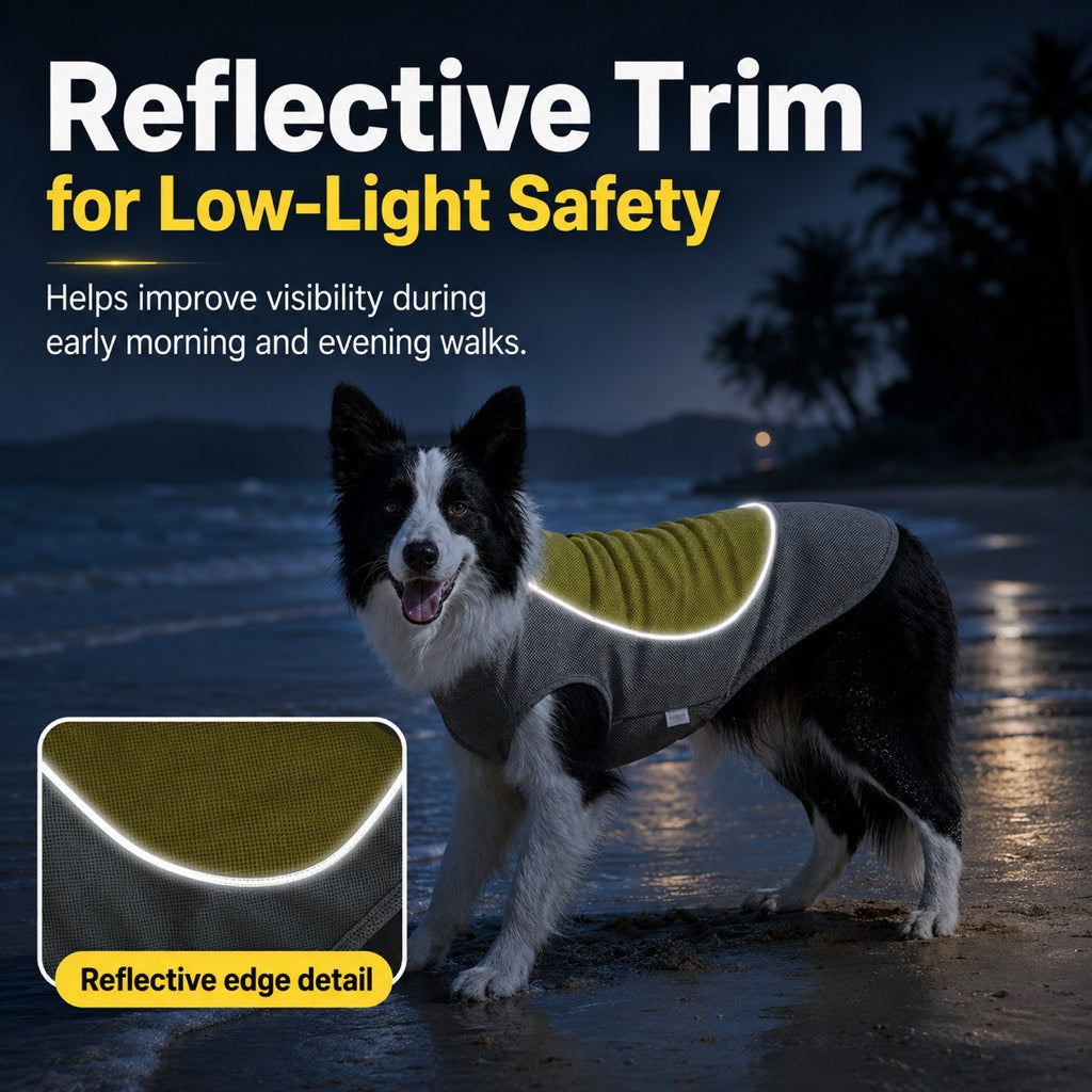 Water-Activated & Breathable Dog Cooling Vest (Ice Pack Pocket) – view 10