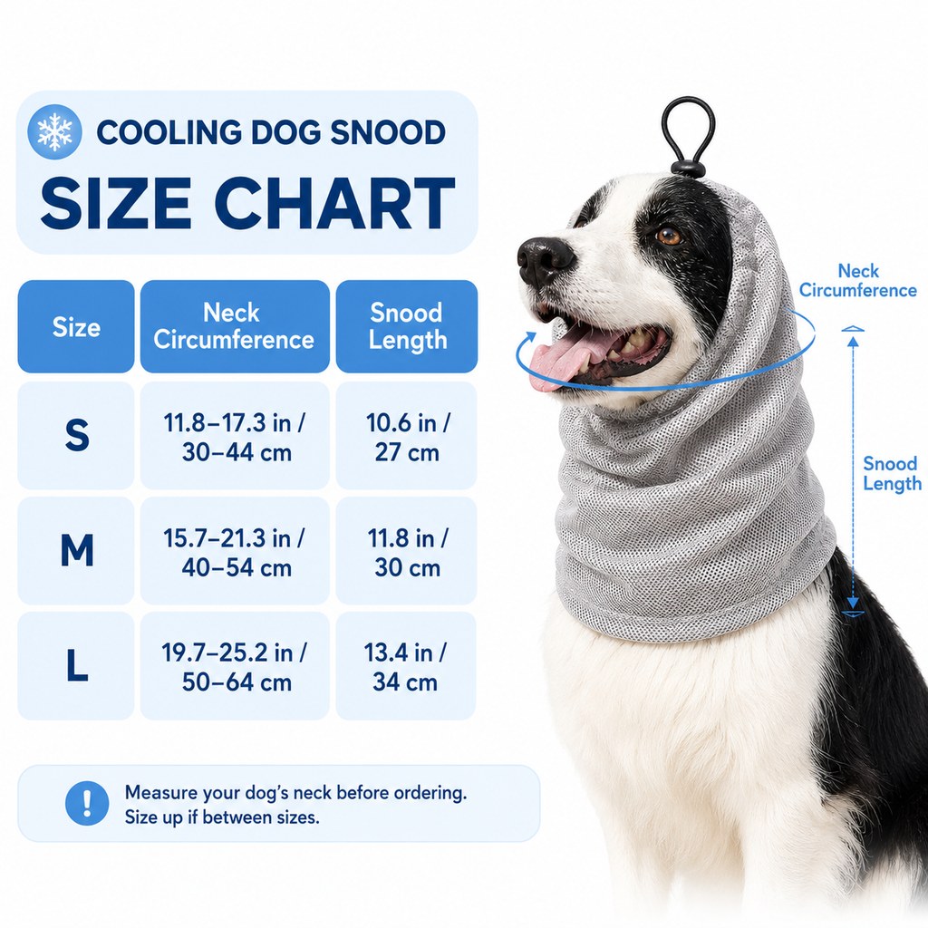 Water-Activated Breathable Mesh Dog Cooling Snood – view 12