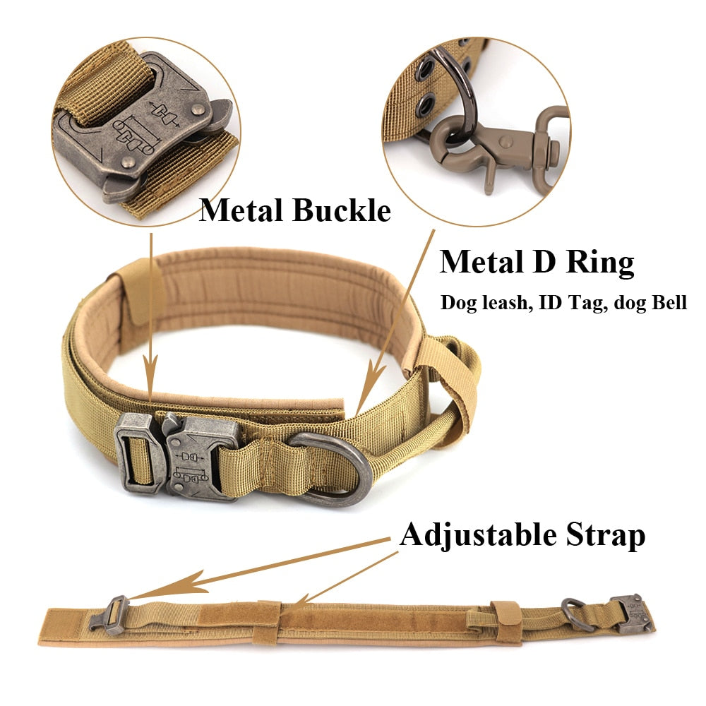 Dog Training Collar Adjustable Tactical Dog Collar And Leash Set – view 10