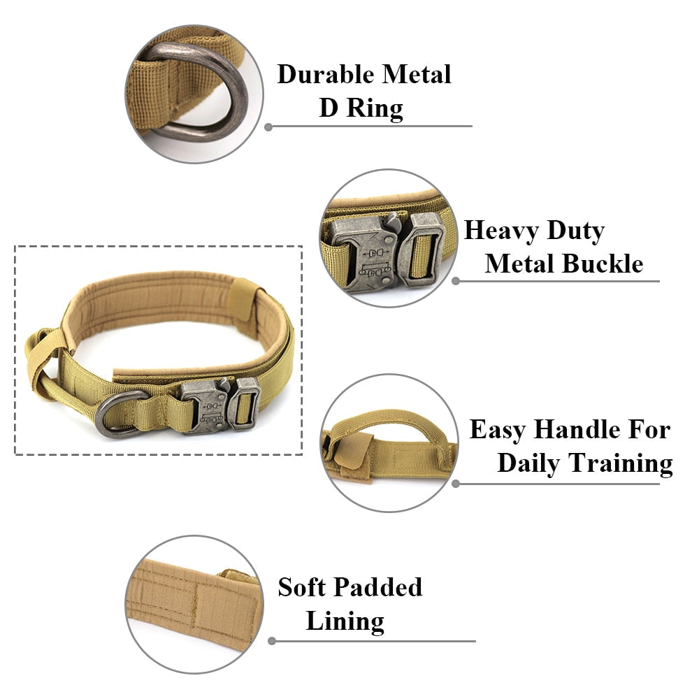 Dog Training Collar Adjustable Tactical Dog Collar And Leash Set – view 11