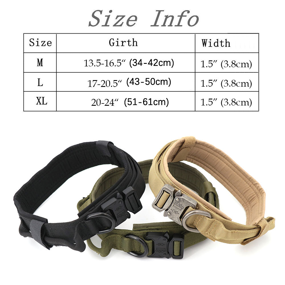 Dog Training Collar Adjustable Tactical Dog Collar And Leash Set – view 13