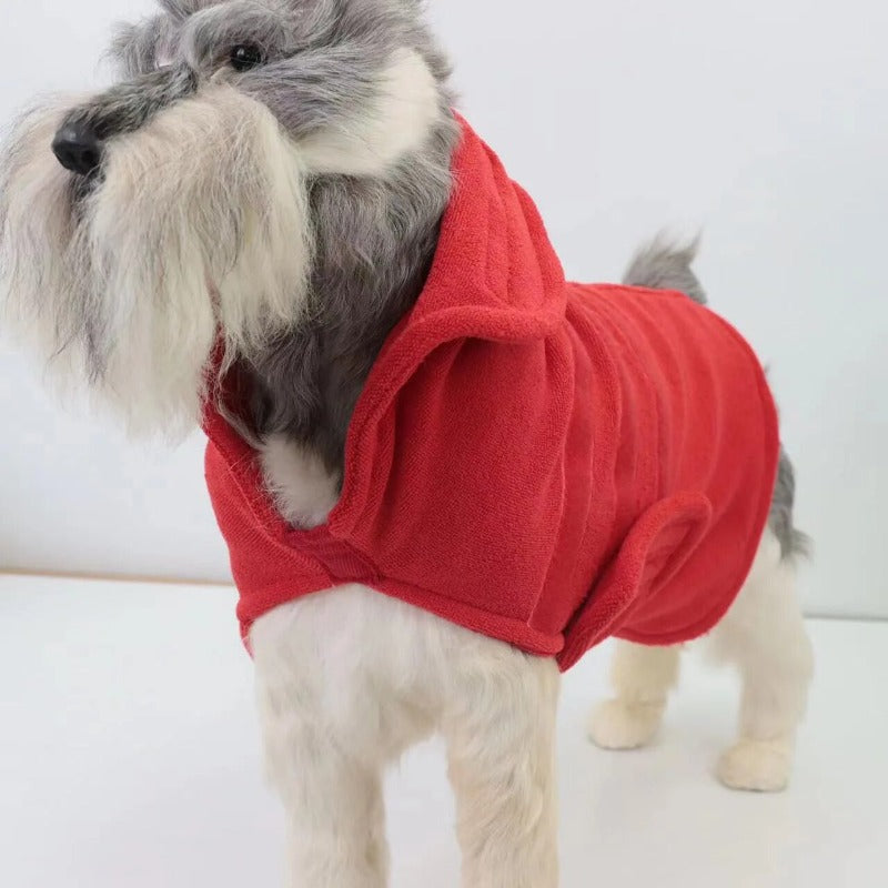 Dog Bathrobe Towel Absorption Quick-dry Adjustable Comfortable Super Absorbent Pet Bathrobe – view 9