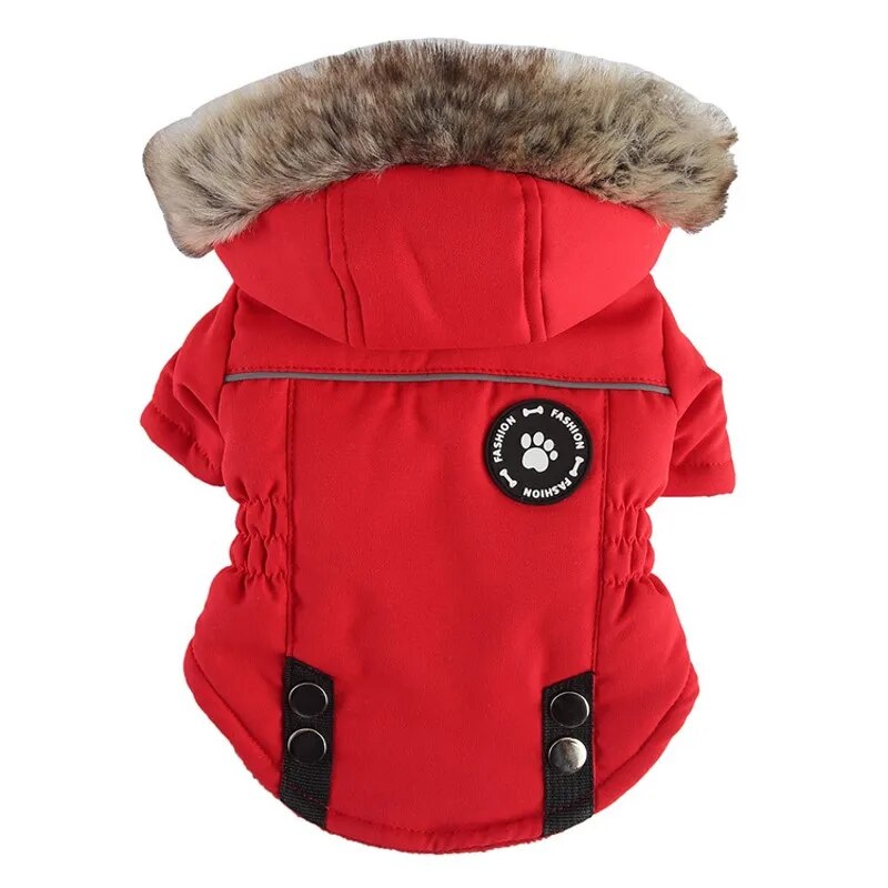 Dog Winter Coat Windproof Warm Thick Dog Jacket With Hood – view 11