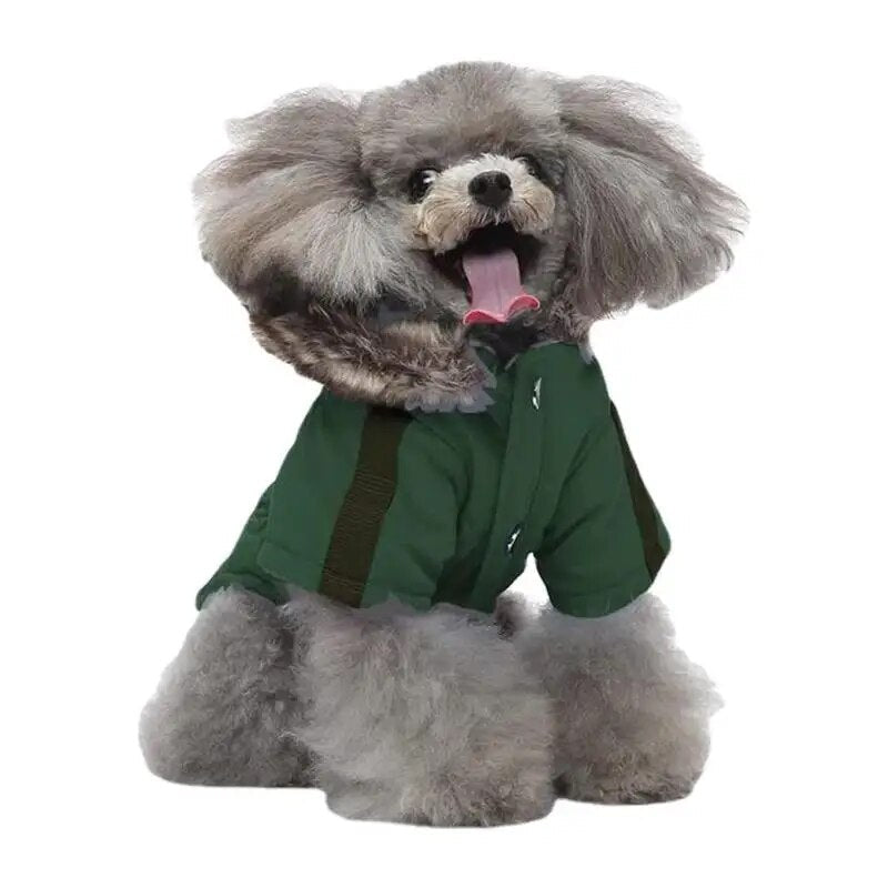 Dog Winter Coat Windproof Warm Thick Dog Jacket With Hood – view 9