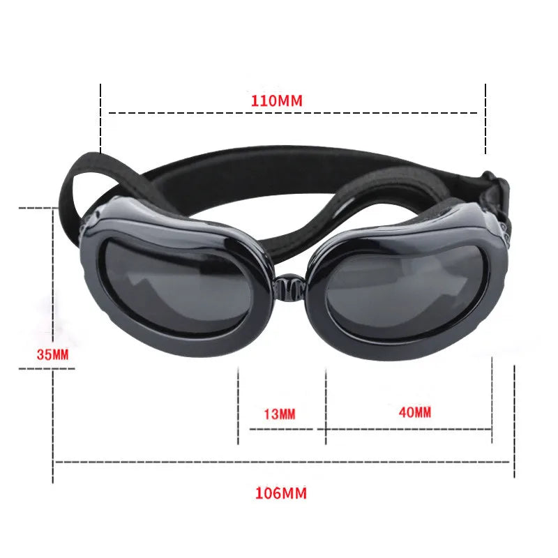 Fashion Small Dog Sunglasses UV Protection Goggles Adjustable Waterproof Glasses – view 8