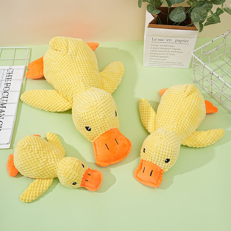 Funny Squeaky Dog Chew Toy Stuffed Duck Animal Plush Dog Toy – view 8