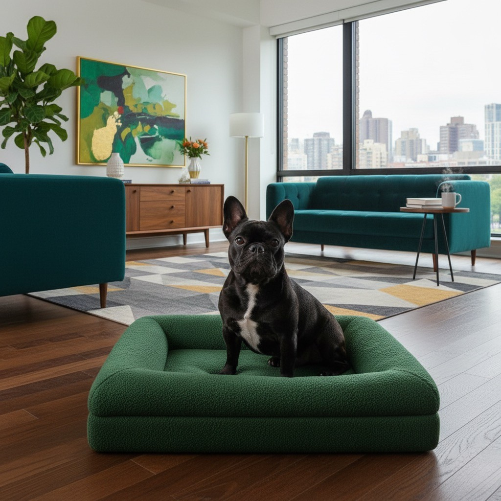 Luxury Bouclé Supportive Dog Bed – view 13