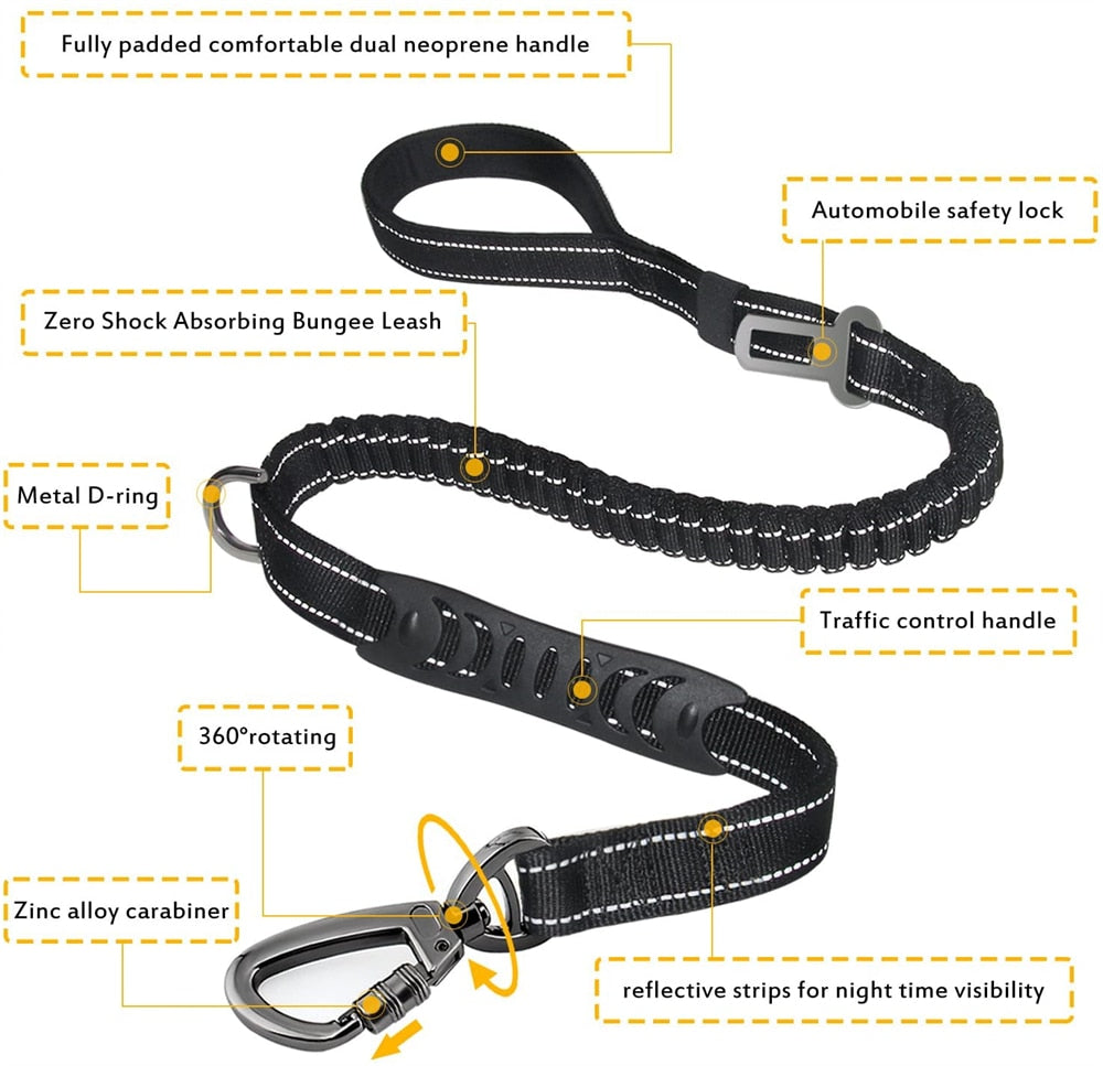 Dog Leash Rope Nylon Reflective Explosion-Proof Durable Leash For Large Dog – view 11