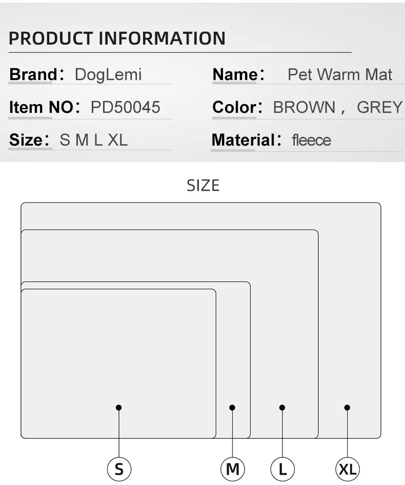 Dog Mats Thermal Plush Comfortable Winter Dog Cushion – view 9