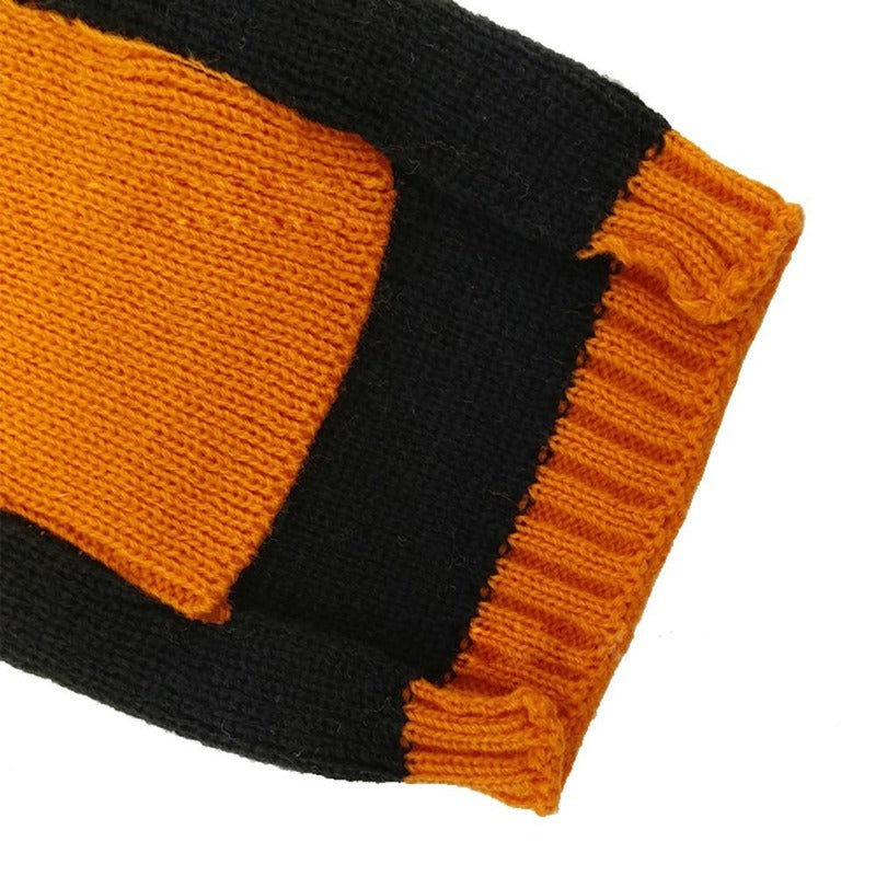 Halloween Dog Sweater Thick High Collar Thick Pumpkin Pattern Sweater – view 8
