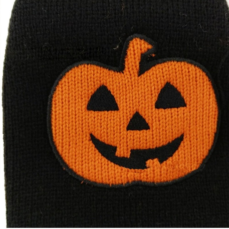 Halloween Dog Sweater Thick High Collar Thick Pumpkin Pattern Sweater – view 10