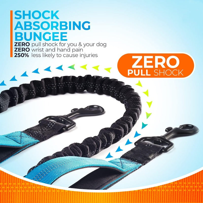 Hands Free Dog Leash Professional Harness with Reflective Stitches – view 12