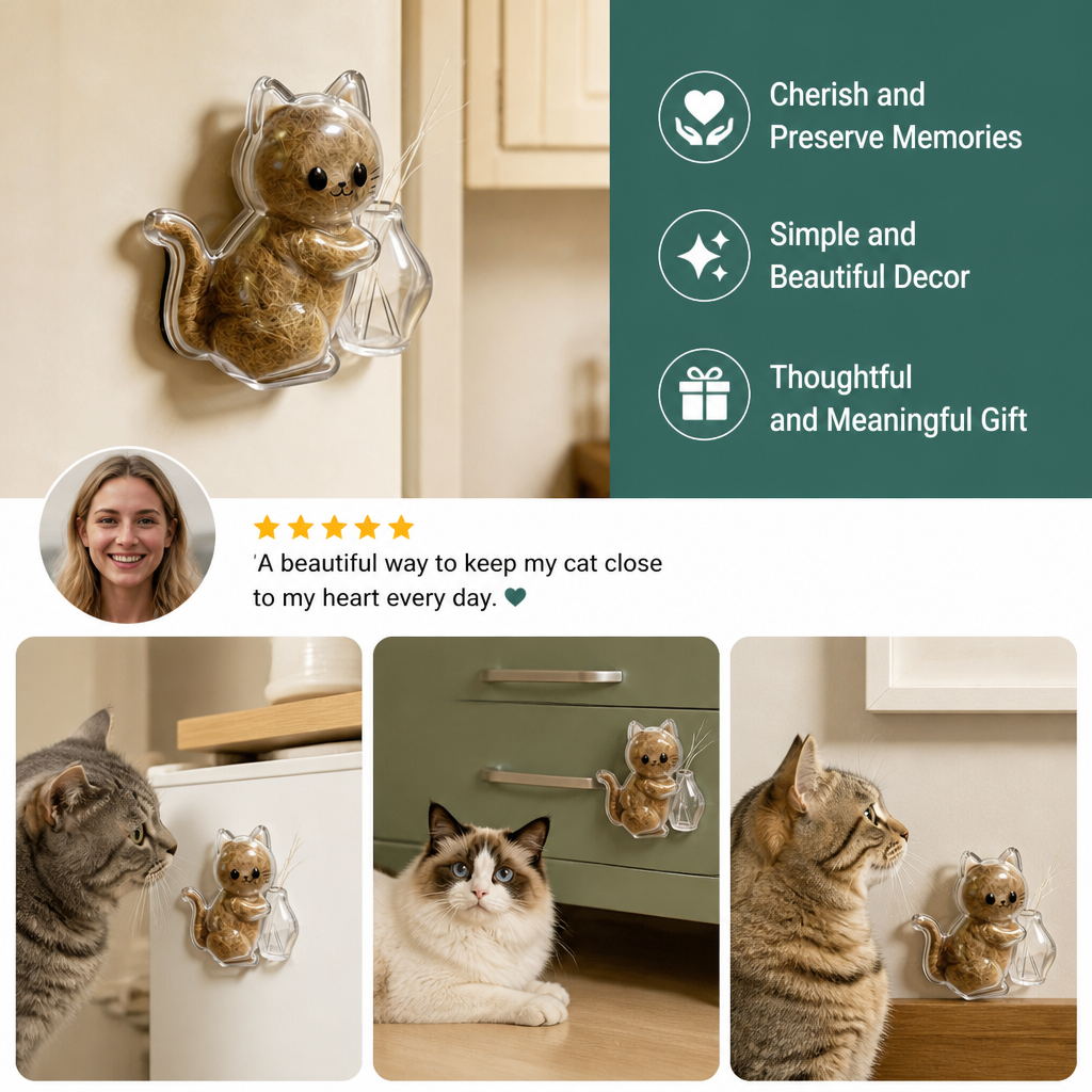 Whisker Keepsake Cat Magnet – Fur & Whisker Memory Display – view 10