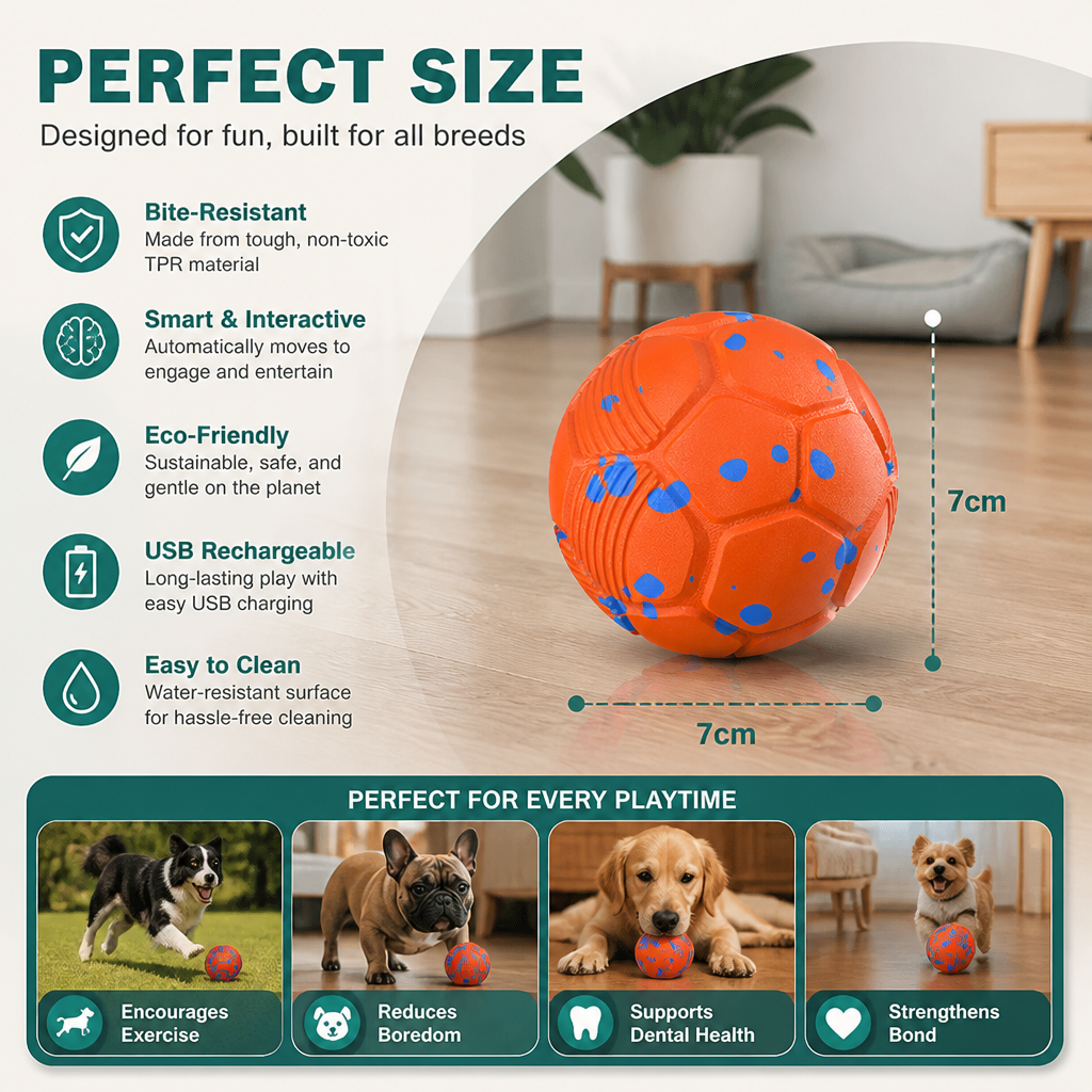 Eco-Friendly Bite-Resistant Smart Interactive Automatic Dog Ball – view 8