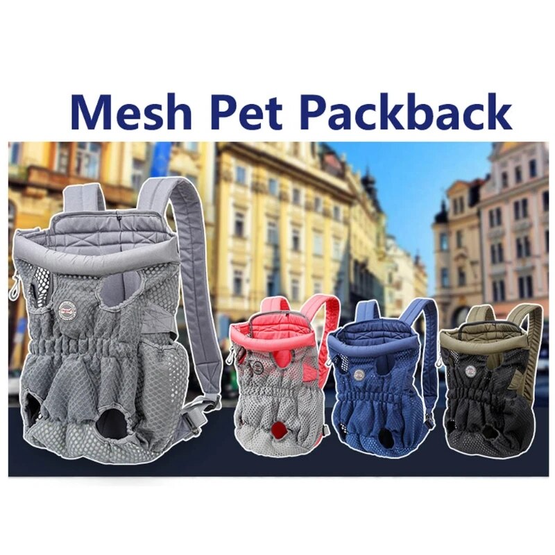 Pet Carrier Backpack Adjustable Pet Front Cat Dog Carrier Mesh Pet Packback – view 9