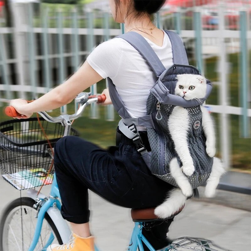 Pet Carrier Backpack Adjustable Pet Front Cat Dog Carrier Mesh Pet Packback – view 15