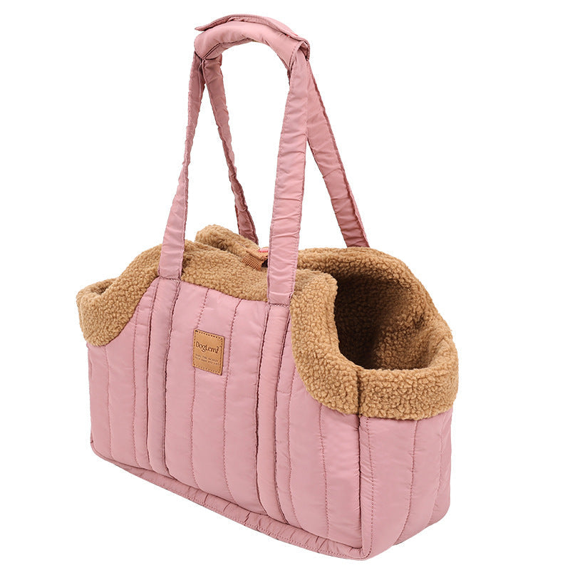 Portable Large Capacity Cat Bag Waterproof Warm Travel Fleece Pet Dog Tote Carrier Purses – view 10