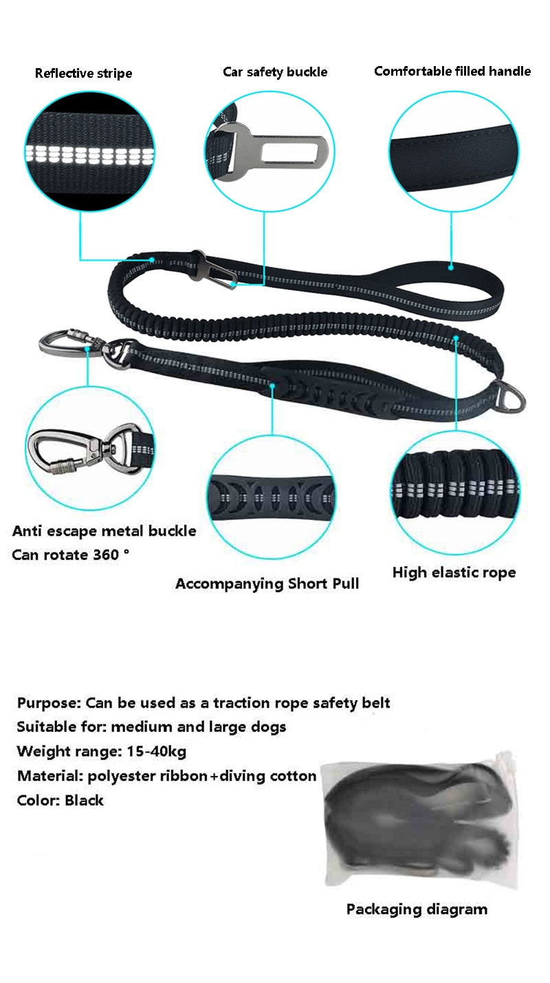Dog Leash Rope Nylon Reflective Explosion-Proof Durable Leash For Large Dog – view 17